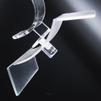 Présentoir de montre en plastique Transparent pour hommes, taille personnalisée, 1 pièce, support en C anneau, bijoux, à la mode