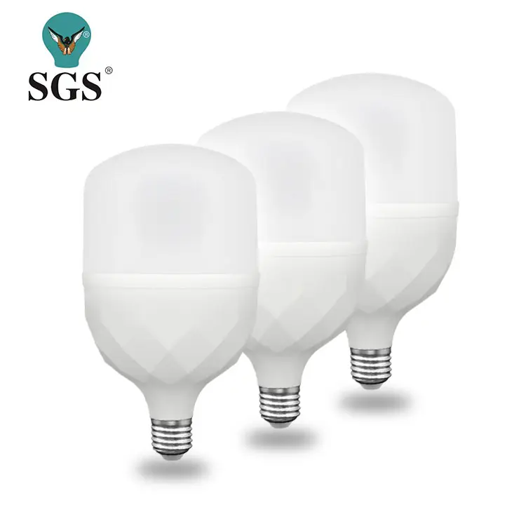 SGS Pencahayaan T Bulb Penutup Mini 20W 30W 40W 50W 60W 220V Ac Lampu Led B22 E27 Bohlam Led