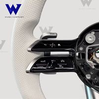 Volant de performance en fibre de carbone avec palettes de changement de vitesse, adapté aux Mercedes-Benz C63 W205 E63 W213 GLA GLC