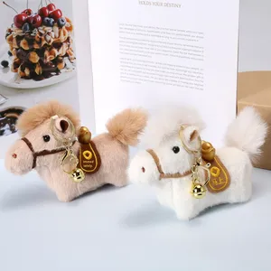 Portachiavi Peluche a Forma di Lingotti Simulati Stile Instagram con Piccoli Cavalli, Souvenir Regalo, Bambola per Macchina Acchiappapeluche, Cotone PP Cinese - Product Image 3