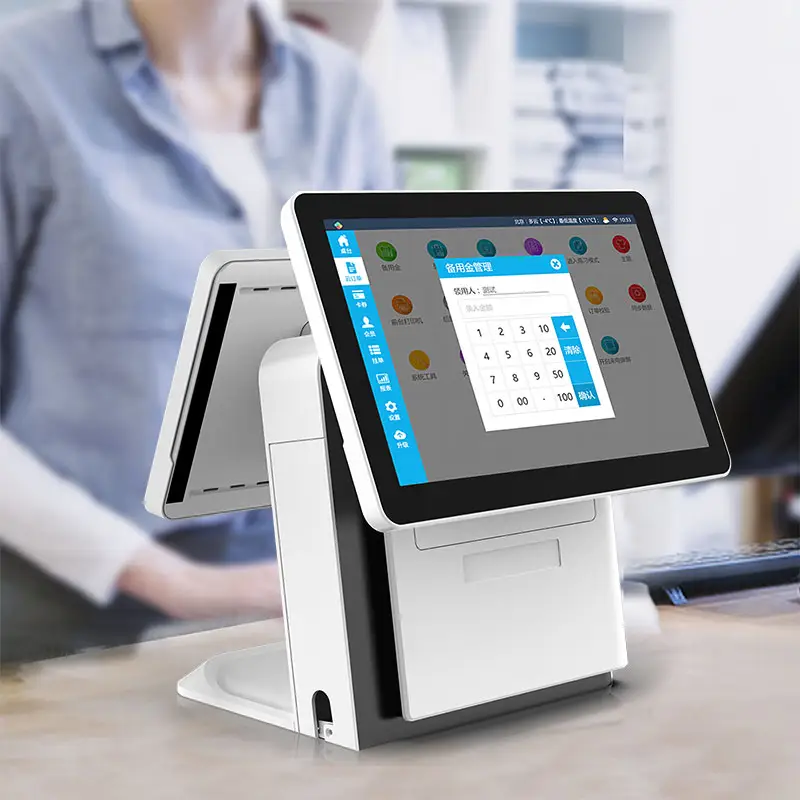 Point of Sales System All in One Epos Advance Terminal POS System Cash Register For Restaurant