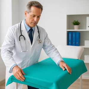 DispoSheet Sábanas Médicas Desechables 90x240 cm Verdes No Estériles SMS 17 g/m² Para Uso Hospitalario - Product Image 6