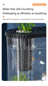 Bureau-<span class=keywords><strong>aquarium</strong></span> huishoudelijk woonkamer plastic klein creatief ecologisch landschapsontwerp goudvis <span class=keywords><strong>aquarium</strong></span> met filtratie circulatie - Product Image 4