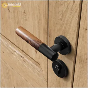 EADER Classic design door handle with dumb black wood pattern