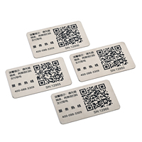 Plaque métallique personnalisée pour station de recharge de véhicules électriques, avec code QR, étiquettes de service, gravure laser, plaque d'identification métallique pour chargeurs de véhicules électriques