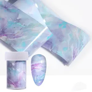 Vendita calda moda marmo nuvole Star Sky Paper Nail Foil Manicure decorazione Nail Art Stickers Transfer Sticker Nail Foils
