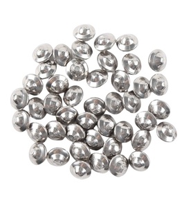 3 inci produsen bentuk UFO bantalan Gerinda getaran bola baja tahan karat Austenite 304 korosi Media peledakan bola - Product Image 1