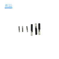 Tube en verre 2,12x12 mm avec puce NFC216 injectable 13,56 MHz, mini transpondeur RFID NFC