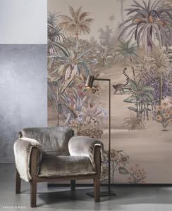 Carta da Parati Murale 3D Personalizzata con Motivi Naturali, Dipinta a Mano con Foglie Botaniche, Fiori e Uccelli, Adesivo Murale Decorativo - Product Image 4