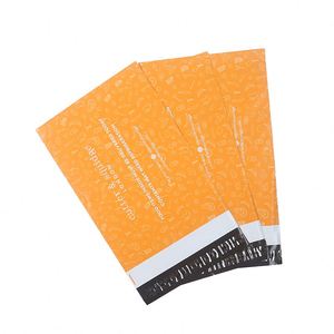 Enveloppe d'expédition autocollante résistante aux déchirures, sur mesure, avec logo personnalisé, couleur orange, sac de courrier en plastique pour l'emballage - Product Image 1