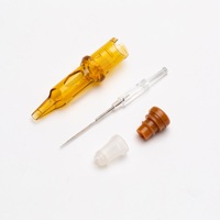 Aiguilles de cartouche jetables permanentes OEM de haute qualité en acier inoxydable 316 doré, à pointe conique longue de 3,0 mm, pour tatouage rotatif et art corporel