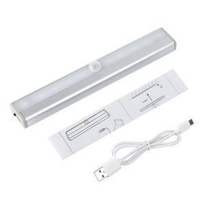 Luz Nocturna LED Recargable por USB con Sensor de Movimiento, 10 LED, Imán, para Instalar en Pared o Gabinete, para Estudio en Casa - Product Image 4