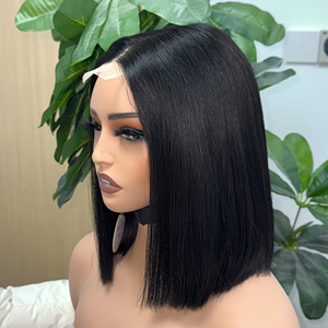 Pelucas de Cabello Humano Coloridas de Orientfashion, Cabello Vietnamita Virgen, Pelucas de Cabello Humano Natural con Frente de Encaje, Pelucas Cortas Tipo Bob - Product Image 2
