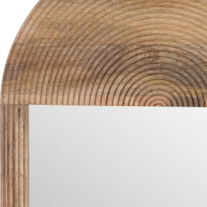 Specchio da parete ovale con cornice in legno stile boho per decorazione camera da letto, specchio con cornice in legno per dormitorio, scrivania trucco, bagno e styling - Product Image 4
