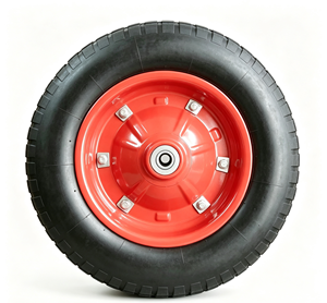 14 in 3.25/3.00-8 Pneumatic <b>Replacement</b> Tire <b>Wheel</b> Durable Rubber Steel Garden Cart Wheelbarrow - Product Image 3
