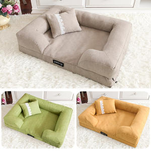 Sofa hewan peliharaan empat musim dapat dilepas Solid tempat tidur rumah anjing nyaman untuk penggunaan dalam dan luar ruangan untuk teman berbulu Anda - Product Image 6
