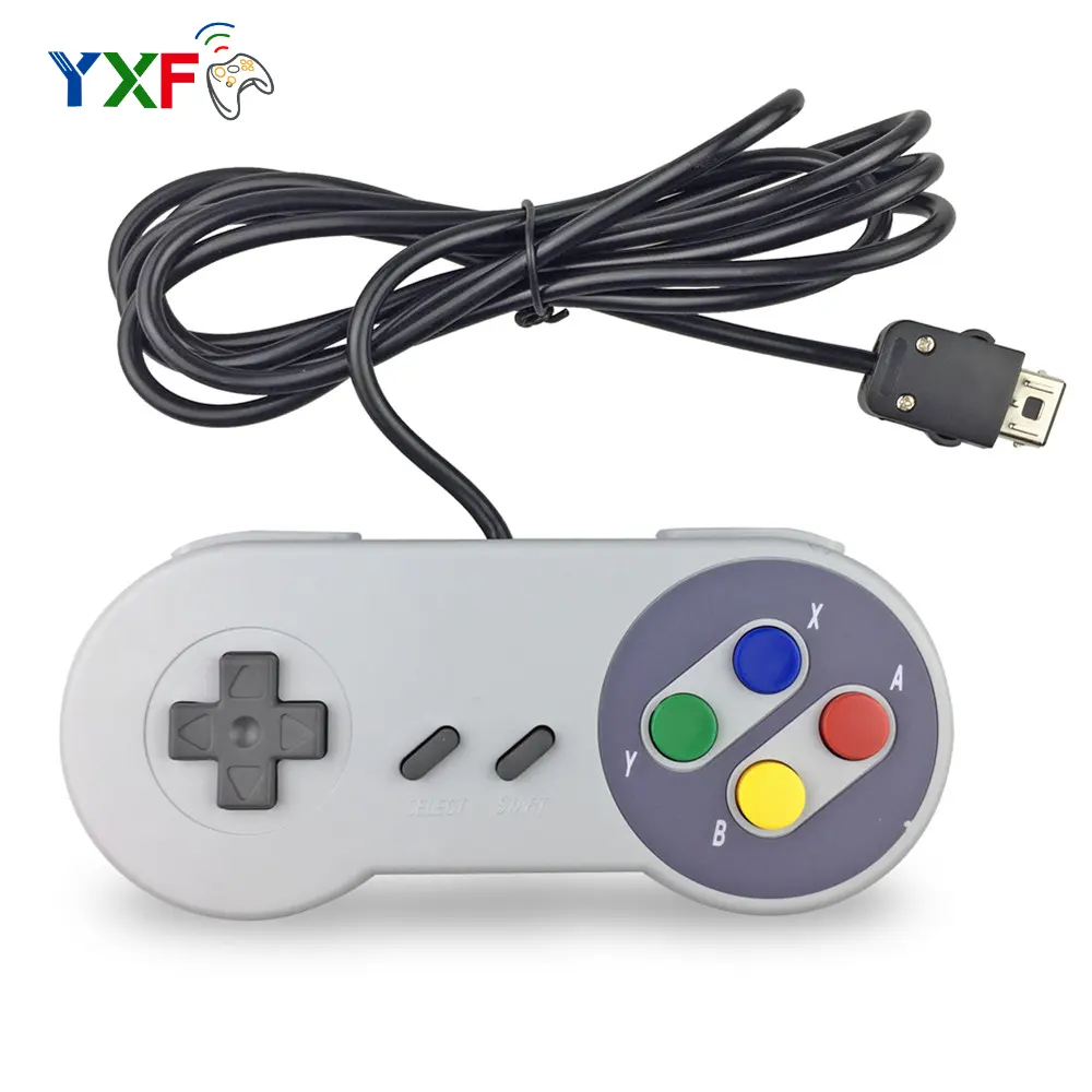 Joypad Game Retro, Kontroler Berkabel untuk Super Nintendo Snes Konsol Mini Klasik Gamepad