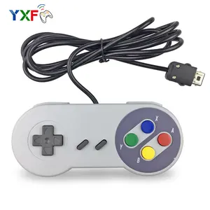 Retro oyun Joypad kablolu denetleyici için süper Nintendo Snes klasik Mini konsol Gamepad