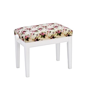 Taburete de <span class=keywords><strong>piano</strong></span> de tela de flor, Banco de <span class=keywords><strong>piano</strong></span> de elevación única, <span class=keywords><strong>silla</strong></span> de <span class=keywords><strong>piano</strong></span> eléctrica de madera maciza de estilo rural, venta al por mayor de fábrica - Product Image 2