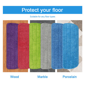 Paños de microfibra rectangulares de repuesto para mopa a vapor, juego multicolor para limpieza de pisos del hogar - Product Image 4