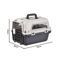 Besky Safe Cage pour animaux de compagnie chat chien étui de transport Super grand espace boîte de transport aérien pour animaux de compagnie avec roues