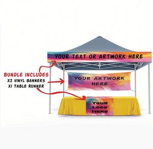 Pop-Up Bundle Retractable <b>Banner</b>, Table Runner,Backdrop,Custom Tent <b>Banner</b> for Trade Show,Roll up <b>Banner</b> Table Throw - Product Image 1