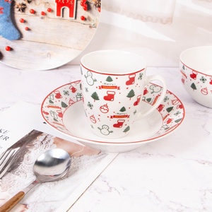 Juego <span class=keywords><strong>de</strong></span> <span class=keywords><strong>Vajilla</strong></span> <span class=keywords><strong>de</strong></span> <span class=keywords><strong>Porcelana</strong></span> con Diseño Navideño, <span class=keywords><strong>Vajilla</strong></span> <span class=keywords><strong>de</strong></span> Cerámica para Celebraciones Navideñas - Product Image 2