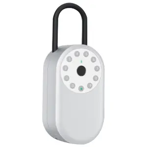 K471 kotak kunci pintar sidik jari, kotak keamanan kunci logam untuk rumah kantor sekolah gagang pintu dan dinding