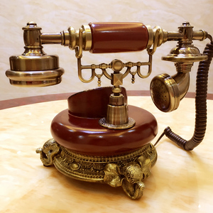 Câble fixe antique européen salon téléphone sans fil carte sim ligne fixe - Product Image 3