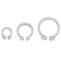 Metric Stainless Steel ST 304 ASME B8 A4-80 Large Circlips Type A External Retaining Ring For Shaft GB 894-A