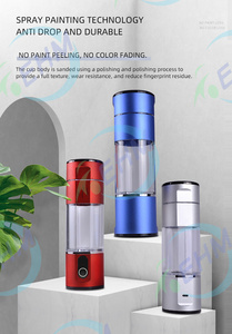Bouteille d'eau hydrogénée élégante 3000+ Ppb Générateur d'eau hydrogénée pour les produits de santé Flacon d'eau riche en hydrogène - Product Image 6