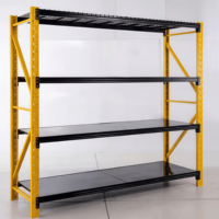 Étagères personnalisables sans boulons, rayonnages de stockage en acier, rayonnages à double profondeur, rayonnages sélectifs pour palettes, pour entrepôt