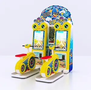 Kids Arcade Sport Máquina de juego que funciona con monedas Chicken Bike Rider Ticket Redemption Machine para doble jugador