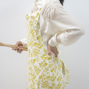 Nhà Máy Trực Tiếp Cotton Linen Tùy Chỉnh Mô Hình Tạp dề Jacquard Cho Nhà Bếp Waitress Florist Nấu Ăn - Product Image 3