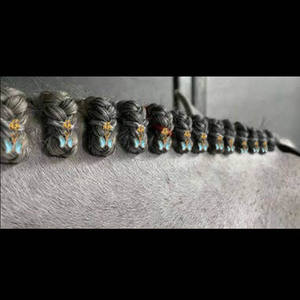 สายรัดถักผมม้า ประดับ<span class=keywords><strong>เพ</strong></span><span class=keywords><strong>ช</strong></span>ร<span class=keywords><strong>ร</strong></span>ะยิบ<span class=keywords><strong>ร</strong></span>ะยับ ที่หางและโคนผม แหวนถักผม อุปก<span class=keywords><strong>ร</strong></span>ณ์ตกแต่งผม - Product Image 3