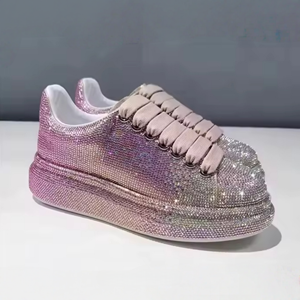 Tendance 2025 : Baskets décontractées personnalisées pour hommes, en cuir véritable et maille, souples, rehaussantes, avec diamants, style rétro - Product Image 5