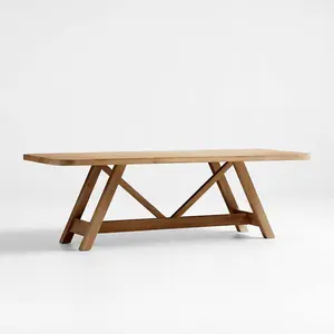 Лидер продаж, мебель для ресторана, обеденный стол, банкетный современный обеденный стол из натурального дерева
