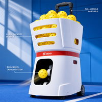 Machine de service de pickleball intelligente avec application, 7 modes de service, capacité de 60 balles, intervalle de 1,8 à 9 secondes, batterie 18000 mAh, entraînement professionnel
