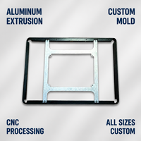 Support interne en aluminium extrudé sur mesure pour écran tactile de contrôle industriel, moniteur tout-en-un, usiné CNC