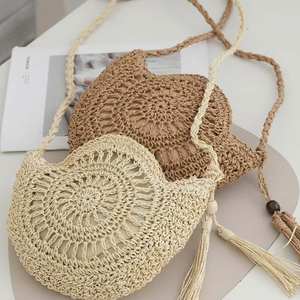 Nouveauté <span class=keywords><strong>Sac</strong></span> bandoulière en polyester tissé à la main - <span class=keywords><strong>Sac</strong></span> fourre-tout décontracté pour femme avec fermeture éclair pour les vacances à la plage - Product Image 3