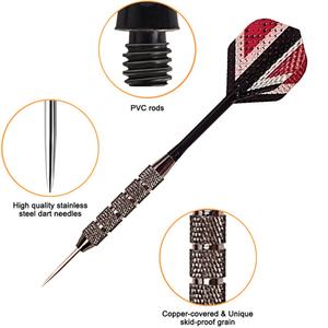 Juego de 3 Dardos Profesionales Elegantes de Acero, Fabricante de Dardos de Hierro para Juego de Campeonato - Product Image 4