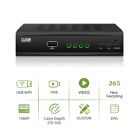 DVB T2 4K Receptor de TV satelital H.265 Receptor terrestre HD opcional Personalización gratuita Receptor de TV digital