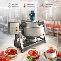 Promotion : Marmite de cuisson à double enveloppe pour sauces chili, ail, piment, tomate, pâte de curry, sirop et lait, avec fonction de agitation