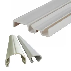 Perfis de PVC de conexão do painel de decoração de canal de extrusão de plástico com design OEM da extrusora