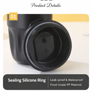 9oz 16oz 316 Edelstahl Isolierter Kaffeebecher mit Doppeltrinkdeckel Auslaufsicherer Tragbarer Reisebecher - Product Image 4