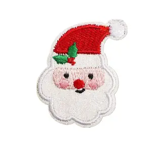 Shining Glitter Christmas Chenille Embroidered Patch Apple Truck Hats Sequin Patch Embroidery Deer Patch for Clothing