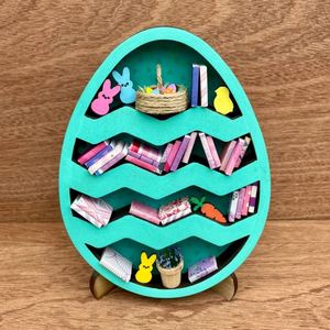 Mini Librería Decorativa con Huevos de Pascua - Product Image 1