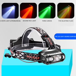 Lampe frontale <span class=keywords><strong>LED</strong></span> de haute qualité lampe de poche la plus brillante lampe de travail rechargeable extérieure étanche-meilleure lampe frontale ajuster <span class=keywords><strong>bandeau</strong></span> - Product Image 3