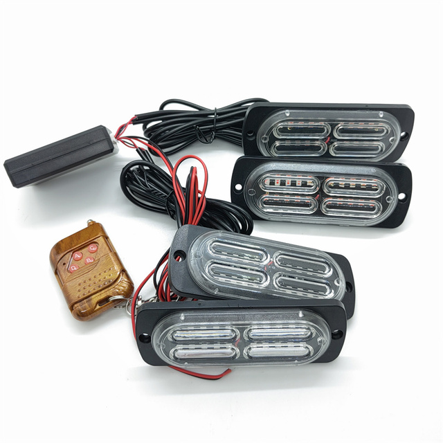 LED Car Strobe Warning Light Emergency Strobe Flash Light Truck LED Side Warning Light 12V/24V