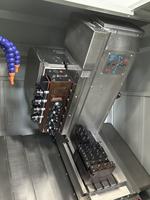 Torno CNC de Alta Precisión con Cama Inclinada Horizontal de 45 Grados, Guía Lineal de Taiwán, un Solo Husillo, Control Fanuc/GSK